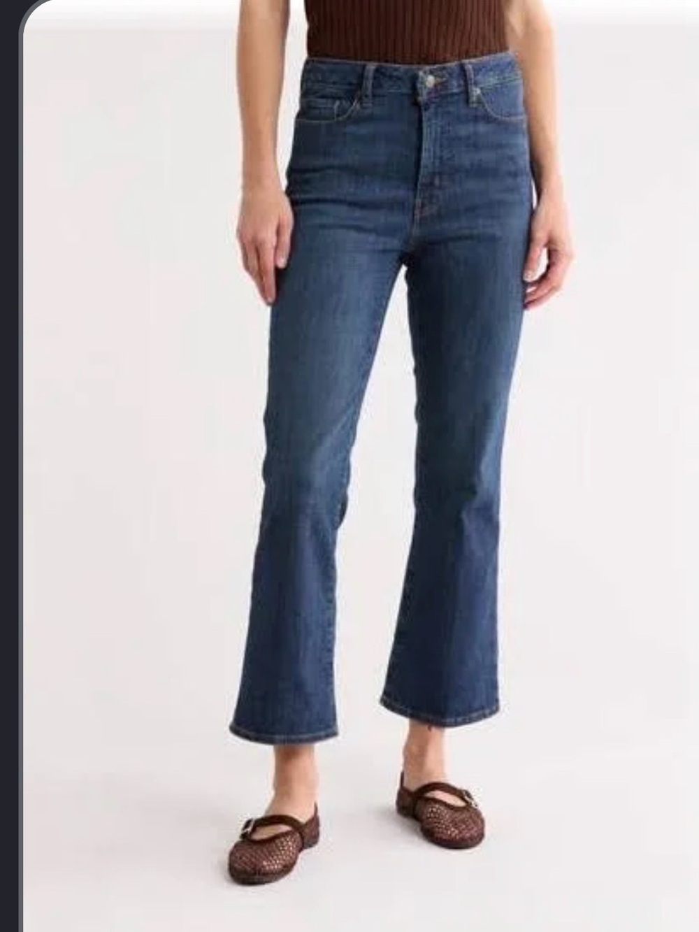 NWOT Frame Le Crop Mini Boot Denim Jeans